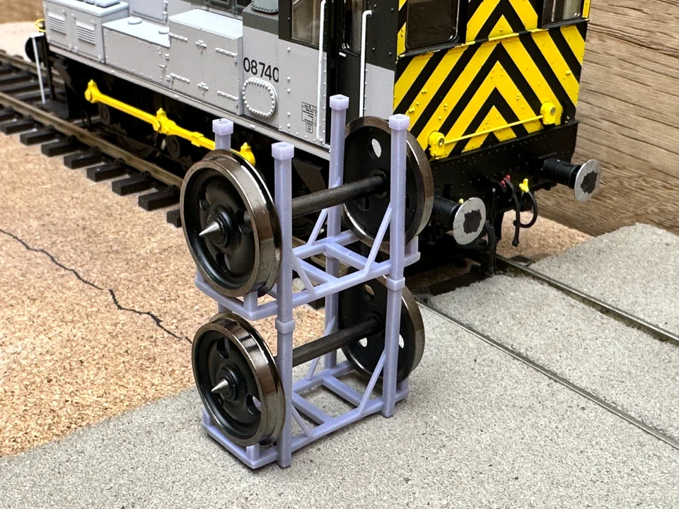 O Gauge Axle Stands (Pack of 3) - Unpainted Model Kit - Image 2