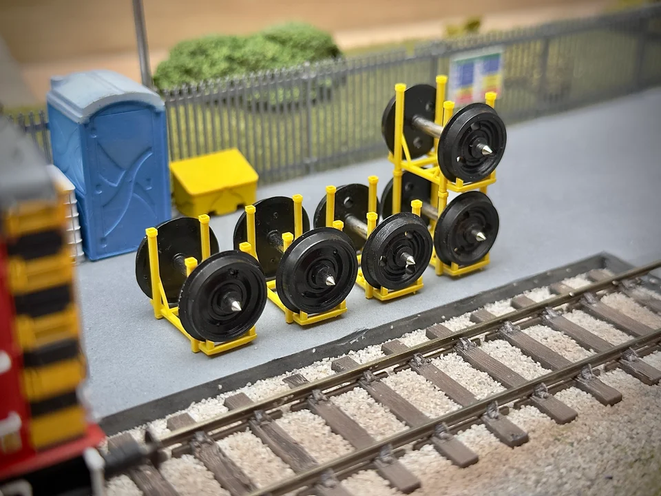 O Gauge Axle Stands (Pack of 3) - Unpainted Model Kit - Image 3