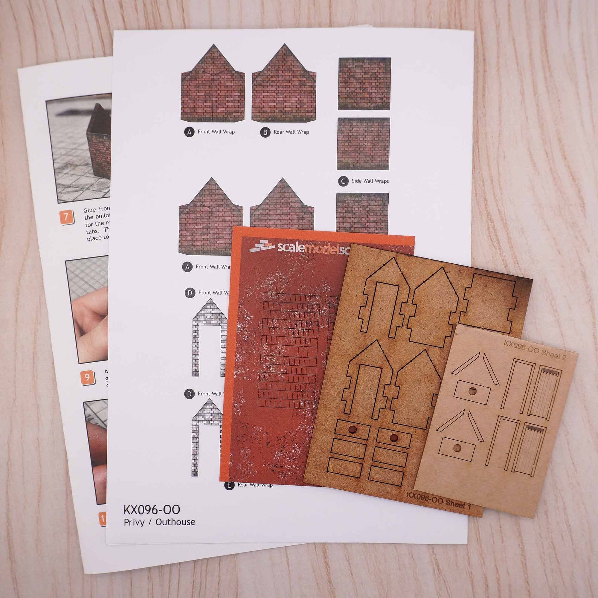 OO/HO Privy/Outhouse Model Kit (Pack of 2) - Image 4