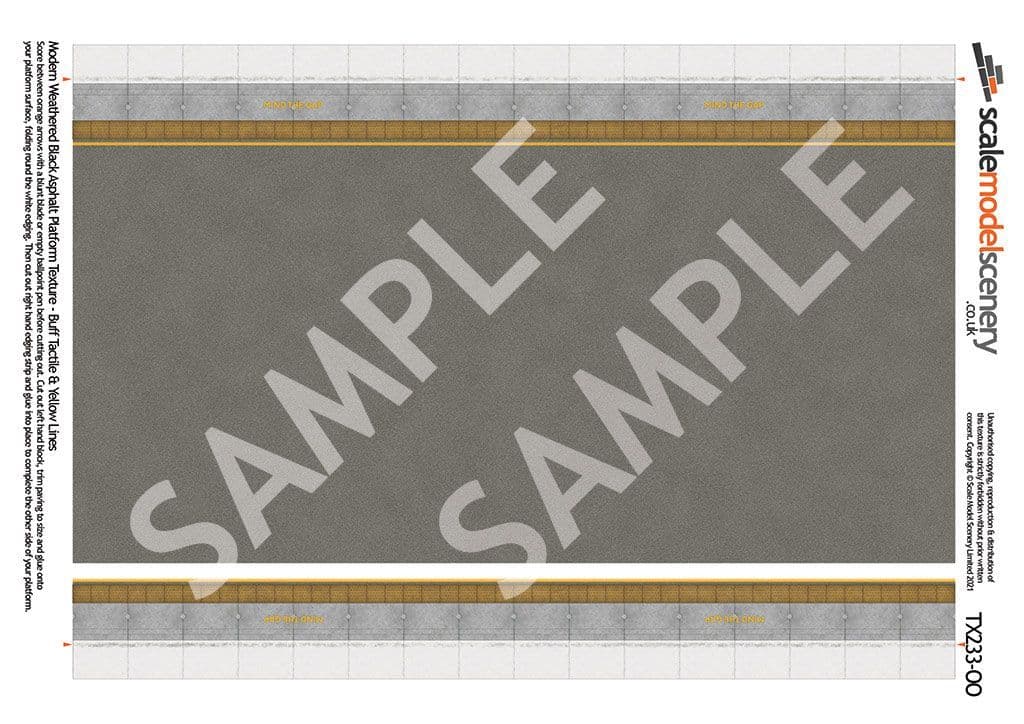 OO/HO Asphalt Platform Sheets With Network Rail Coping (x5) - Image 2