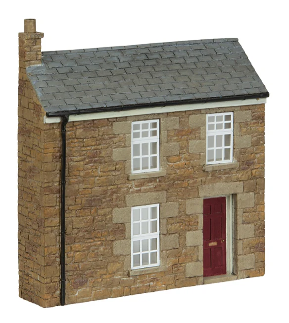 44-0220A Low Relief Stone Terrace Right Hand Door Red