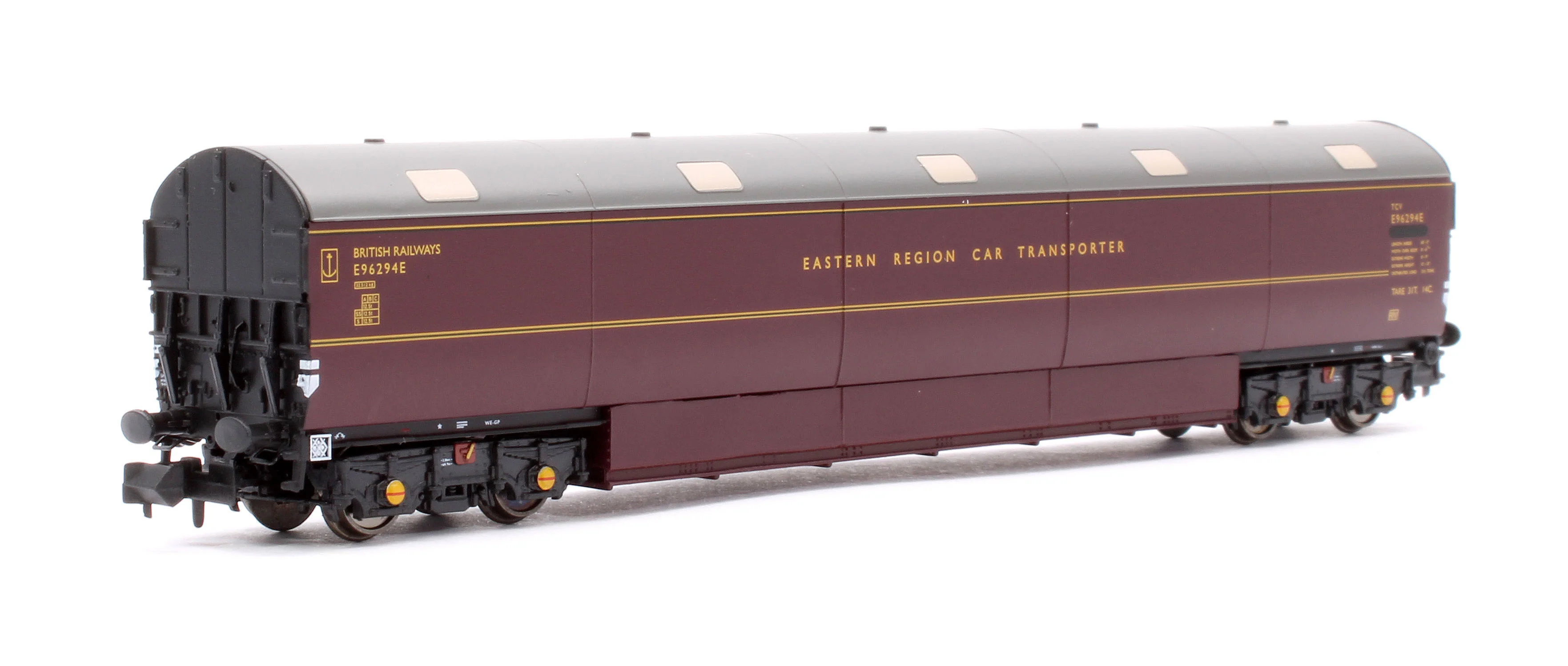 S2303-03 Newton Chambers Car Transporter Eastern Region BR Lined Maroon E96287/291/294E - Pack 3 - Image 10