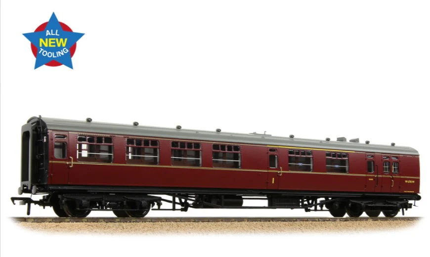 34-762 SR Bulleid Brake Composite Corridor 10" Vents BR Maroon No.W6715W