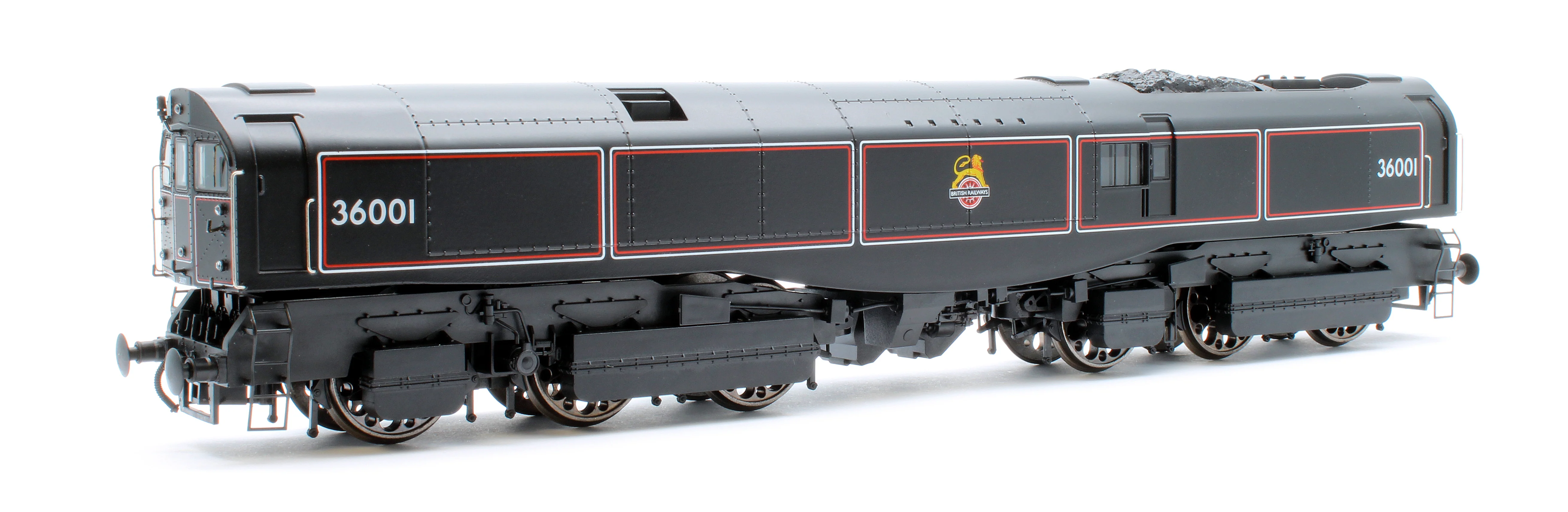 LEAD-OO-S-BLACK SR Bulleid "The Leader" BR Black (Early Crest) 0-6-6-0 Articulated Steam Locomotive - DCC Sound
