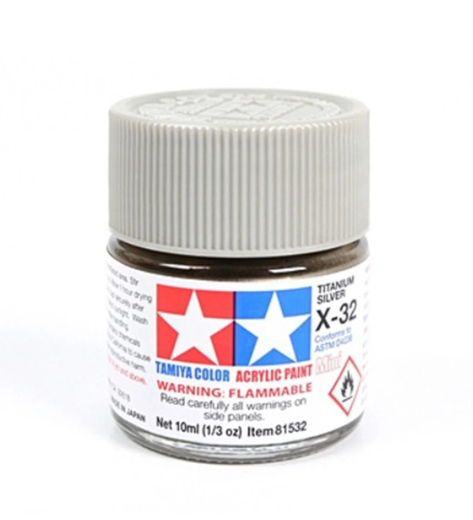 T81532 TAMIYA ACRYLIC MINI X-32 TITAN SILVER