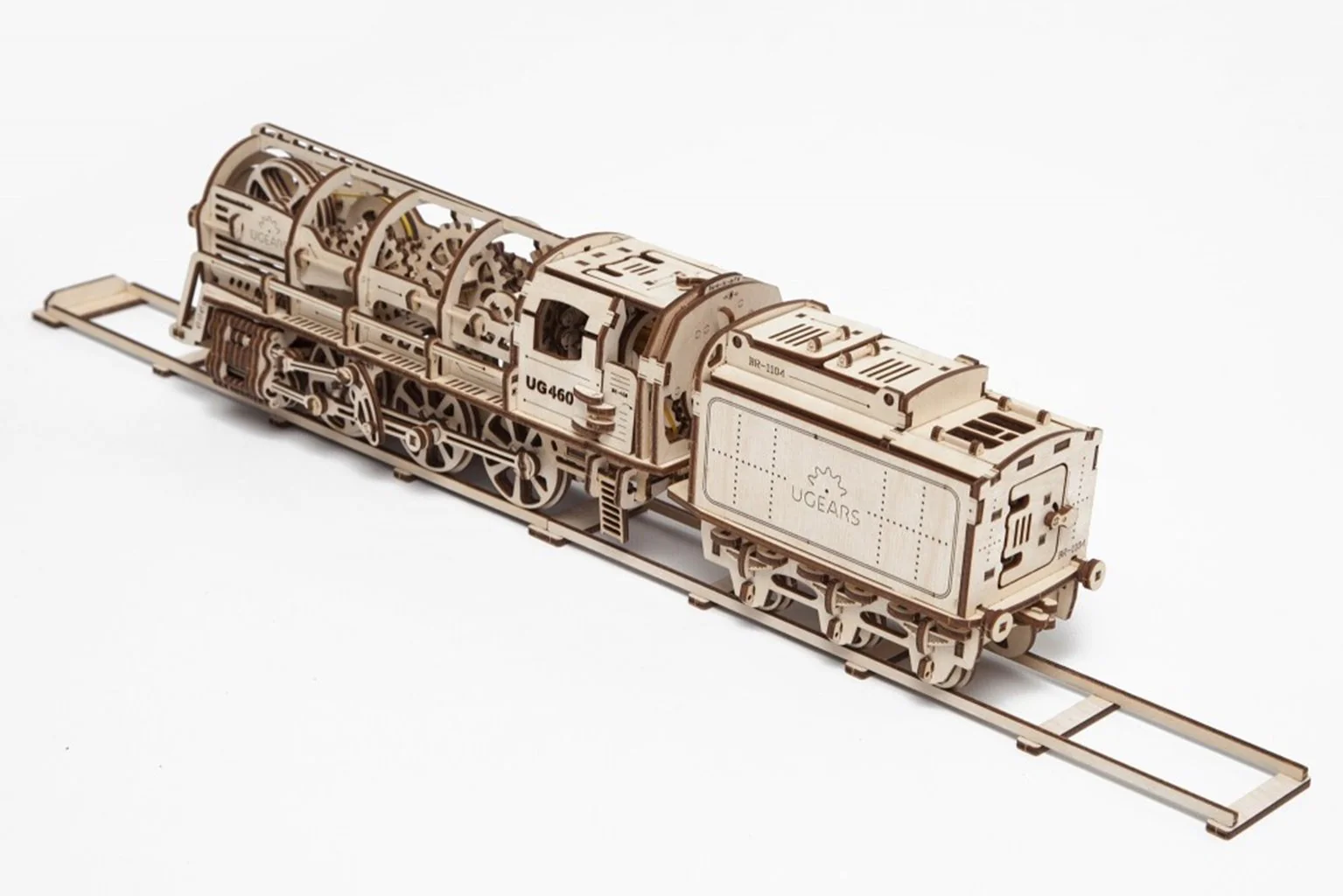 UG70012 Steam Locomotive with Tender Mechanical Model Kit - Image 2