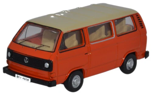 76T25008 VW T25 Bus Ivory/Brilliant Orange