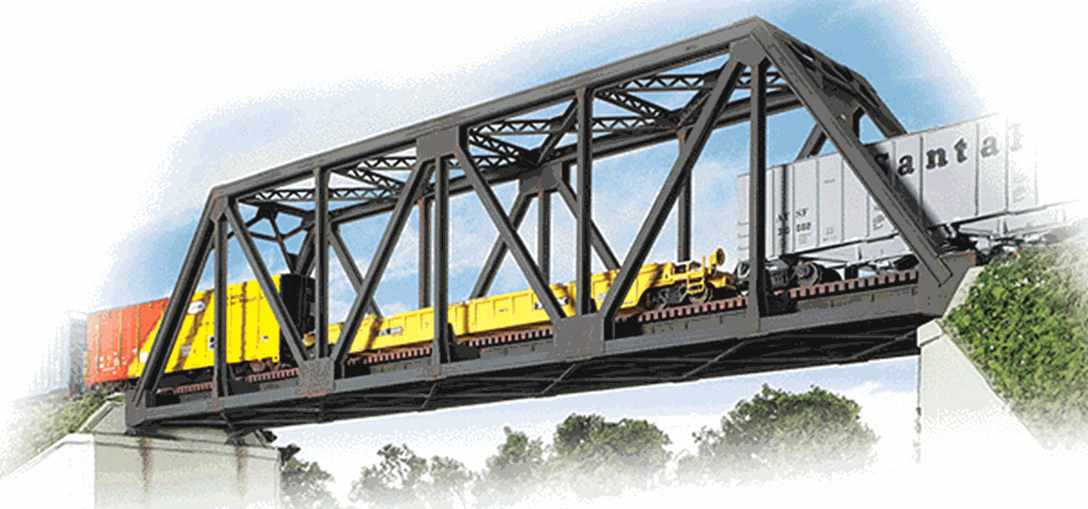 933-3185 Single Track Railroad Truss Bridge Kit