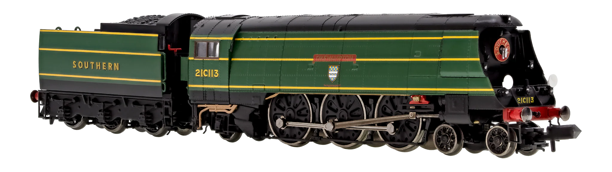 2S-034-004S West Country ‘Okehampton’ 21C113 SR Malachite Green Crest - DCC Sound Fitted