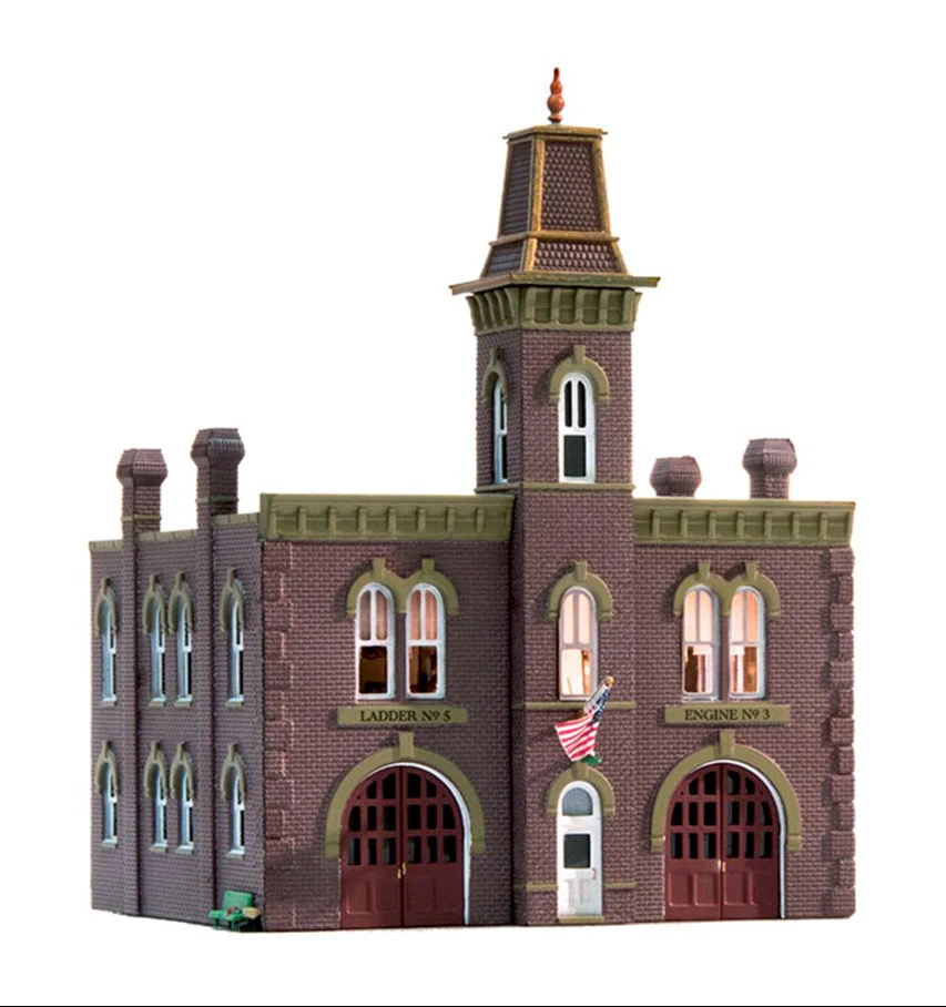 WBR4934 Woodland Scenics - N Gauge Buildings - Firehouse