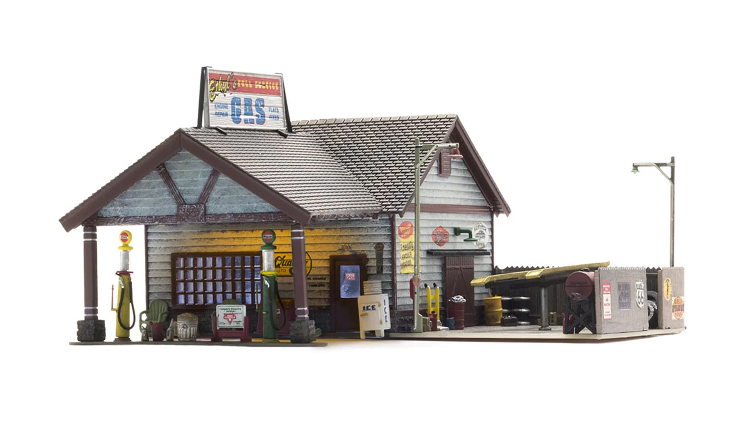 WBR5849 BR5849 Woodland Scenics - O Gauge Buildings - Ethyl's Gas & Service