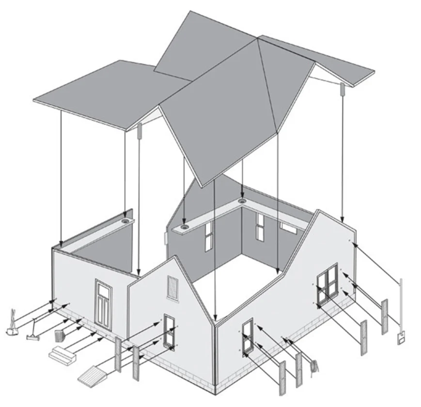 HO Country Cottage Model Kit - Image 5
