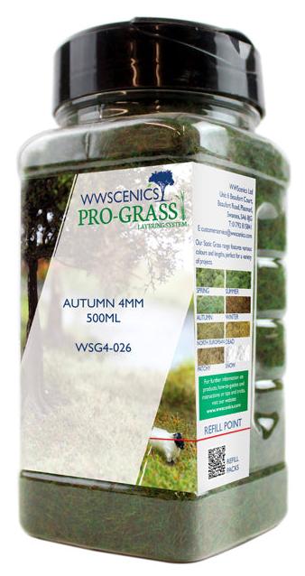 WSG4-026 WWS 4mm Autumn Static Grass - 500ml Canister