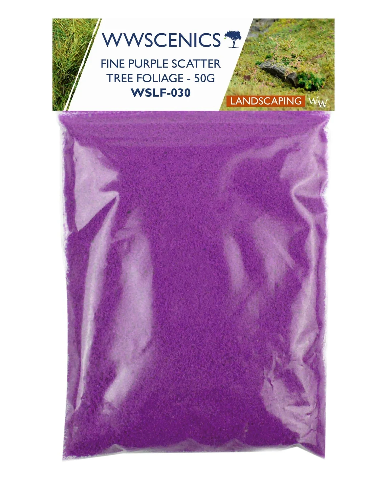 Fine Purple Flower Flocks - 50g - Image 2